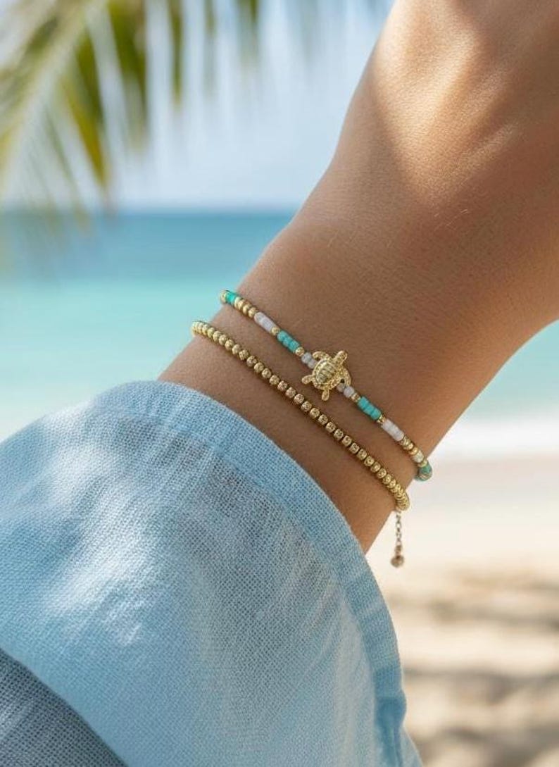 Ocean Stack Turtle Bracelet
