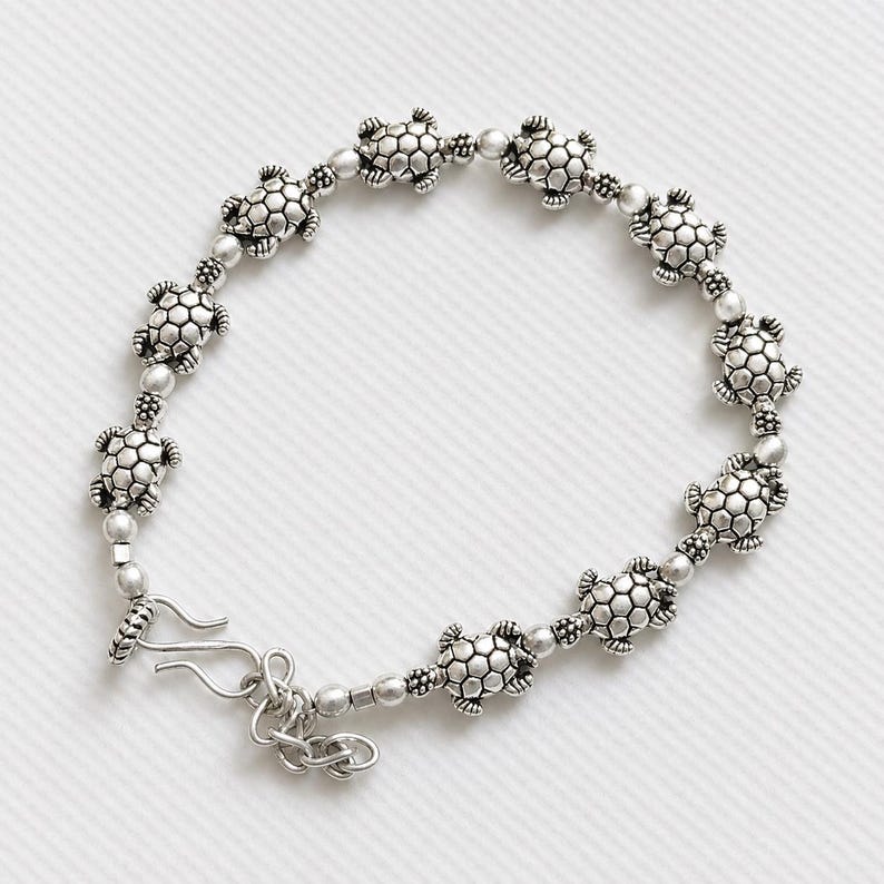Sterling Silver Turtle Bracelet